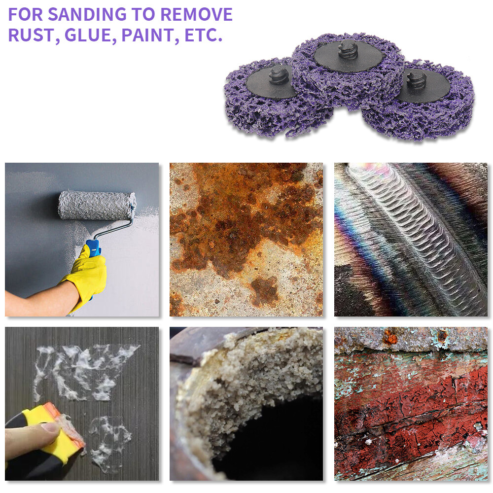 3" Quick Change R Type Easy Strip & Clean Discs for Paint Removal Rust Disc