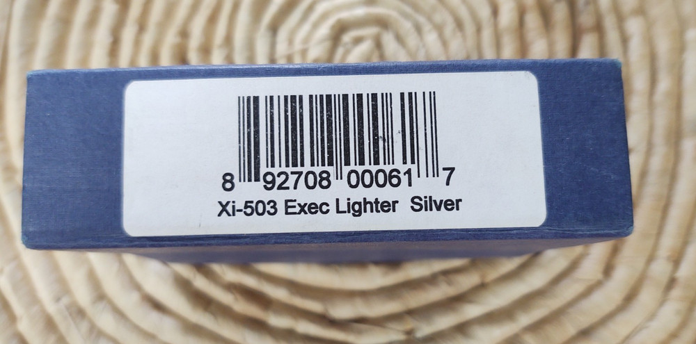 Xikar Tabletop Lighter Silver - Xi-503 Exec Lighter - Boxed