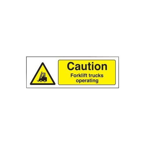 RT05960 Plastic Hard Operating Forklift Sign 14215M