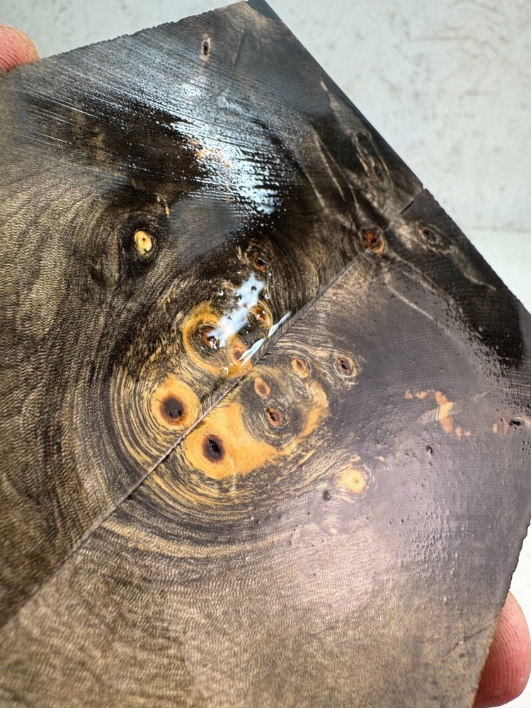 Stabilized Buckeye Burl Knife Scales | SBB 821