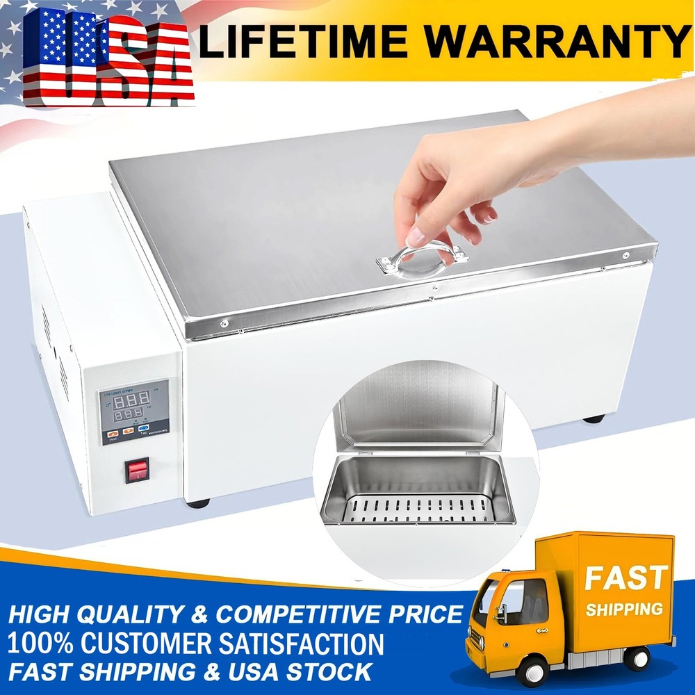 New 30L Lab Water Bath Heating Modules Digital Thermostatic Timing Function US