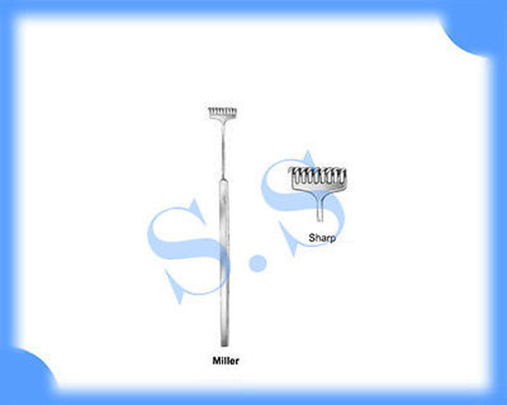 Miller Wound Retractors 9 Prongs Sharp Surgical Instruments