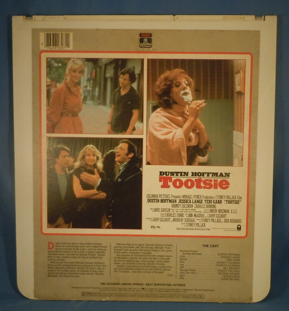 RCA CED VIDEODISC! - TOOTSIE with Dustin Hoffman