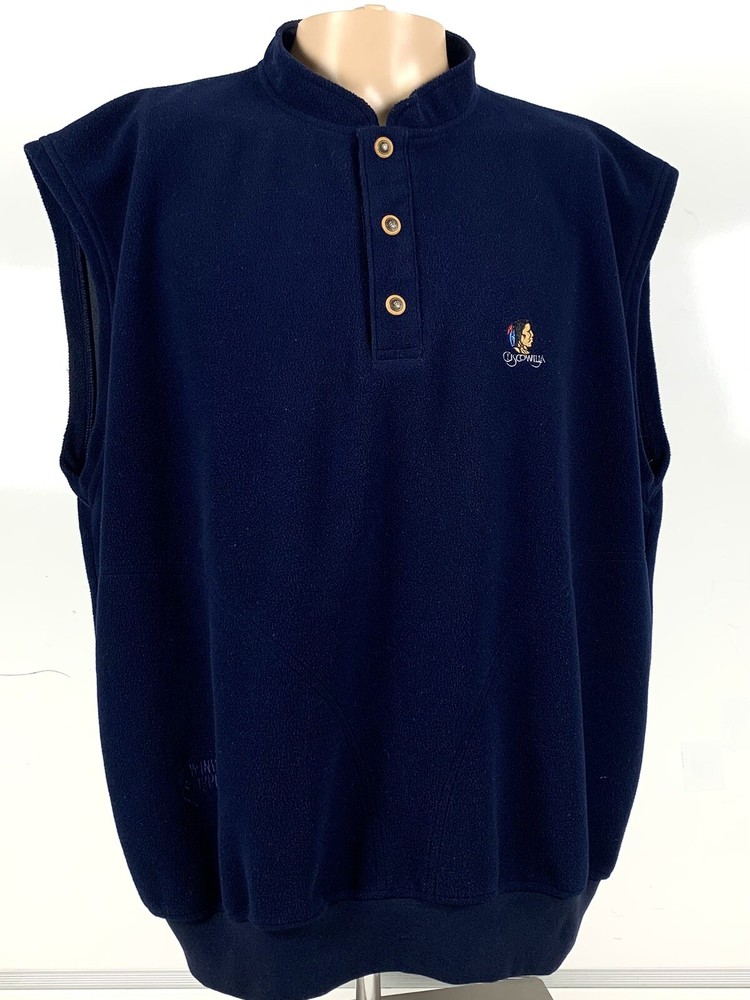 Zero Restriction Mens Cuscowilla Golf Wind Stopper Gore Vest Blue Sz Large EUC