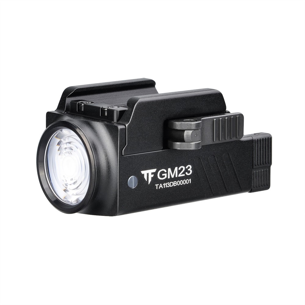 Pistol Flashlight LED Compact Handgun Tactical 800 Lumens Micro USB Charge