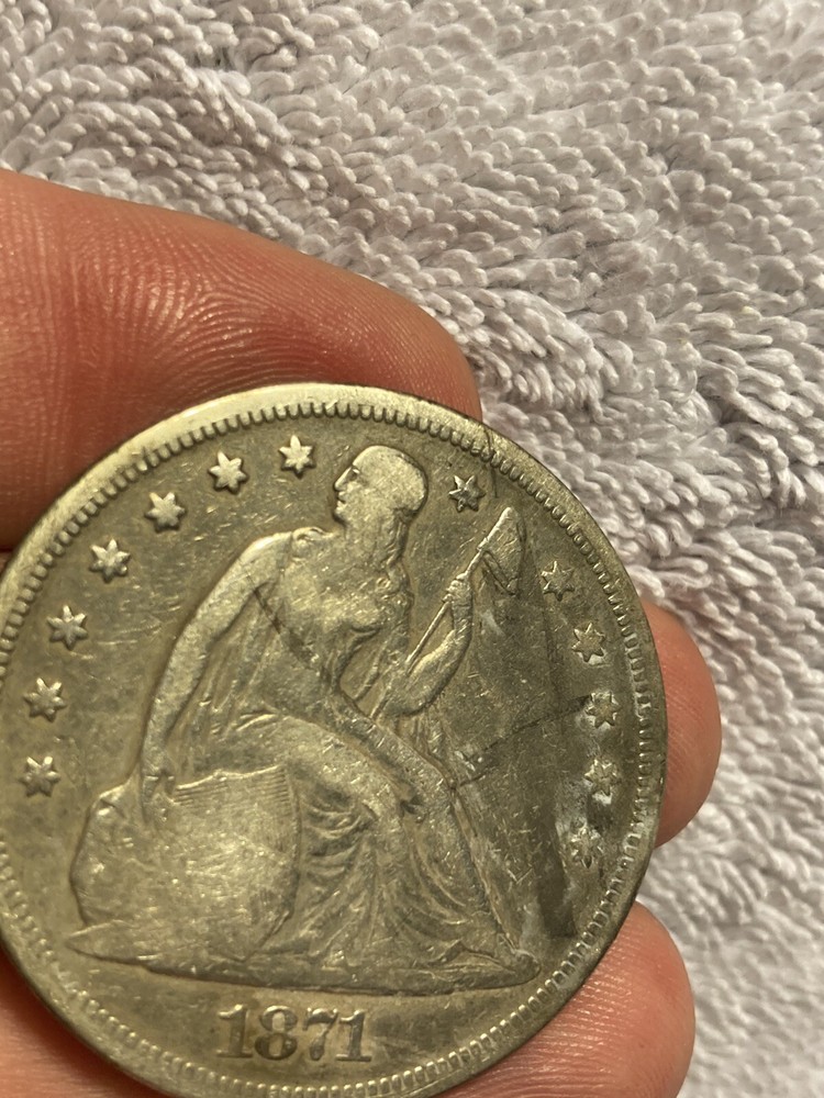1871 seated liberty dollar