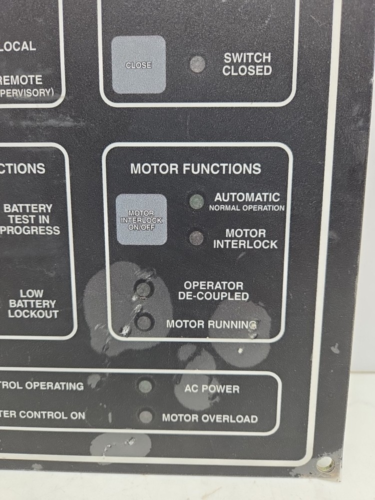 Cooper Power Systems Kearney Operation Lineminder Control Panel Used See Picture