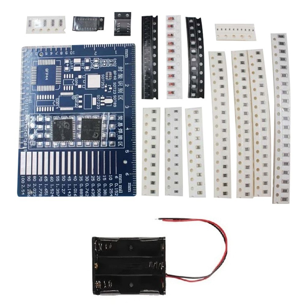 SMD Component Welding Practice Board, DIY Kit, Skill Training Board, LED3617