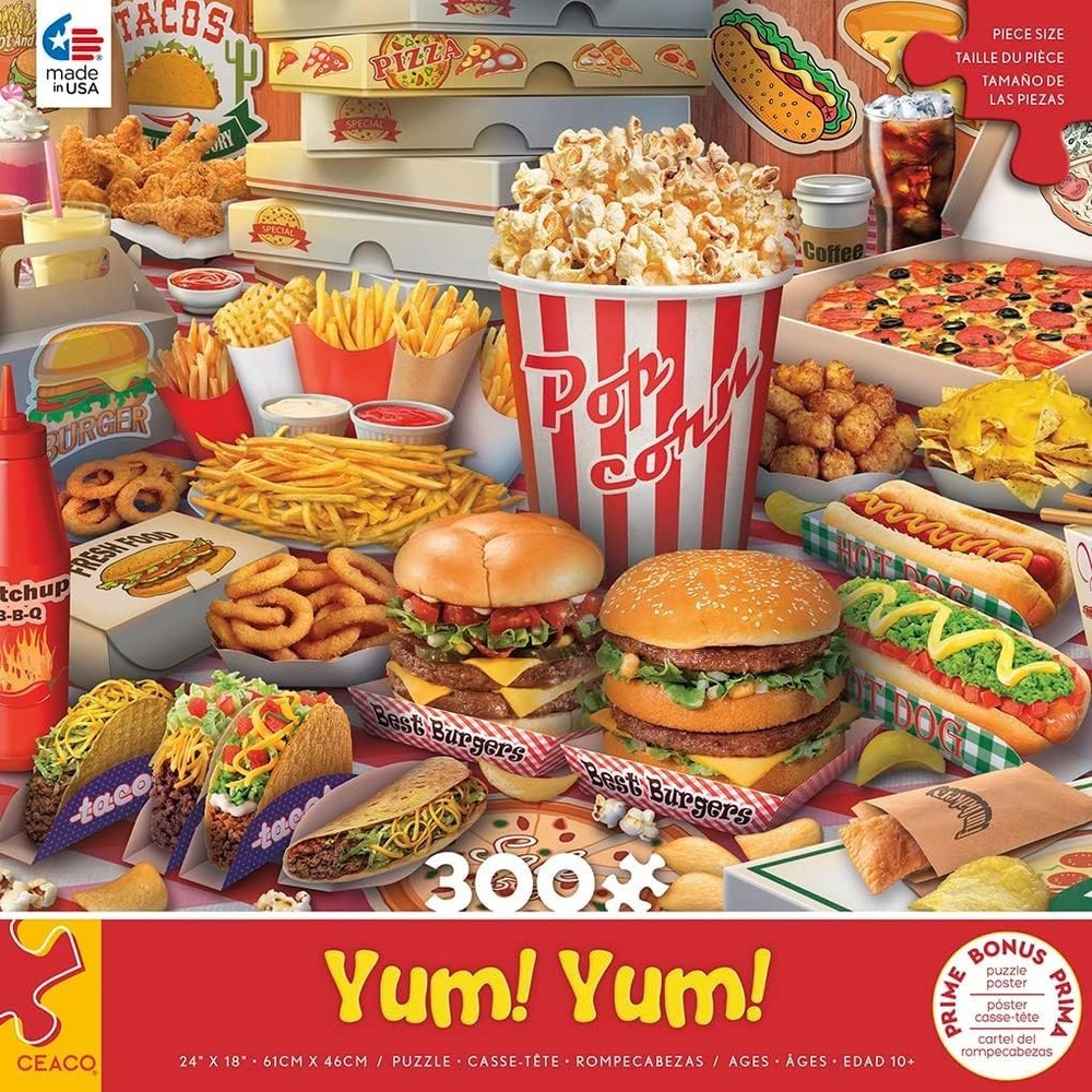- Yum Yum - 300 Oversized Piece Jigsaw Puzzle
