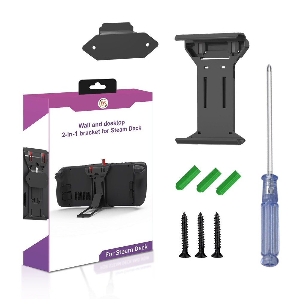 Foldable Console Desktop Holder Wall-Mounted Storage Bracket Kit For Steam Deck