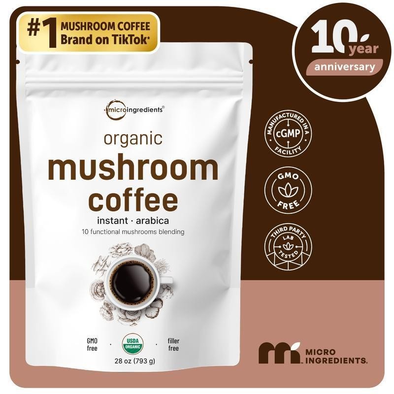 Micro Ingredients Organic Instant Arabica Coffee Functional Mushrooms Blending