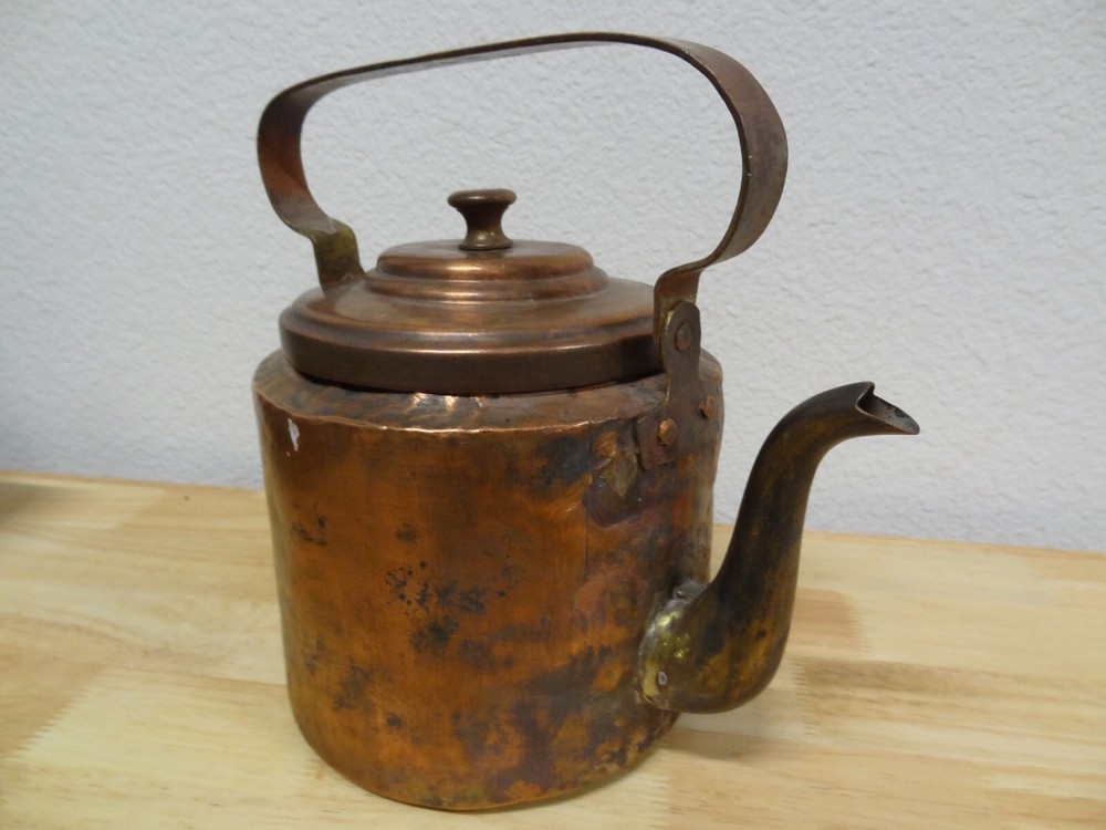 VINTAGE RUSSIAN COPPER POT KETTLE