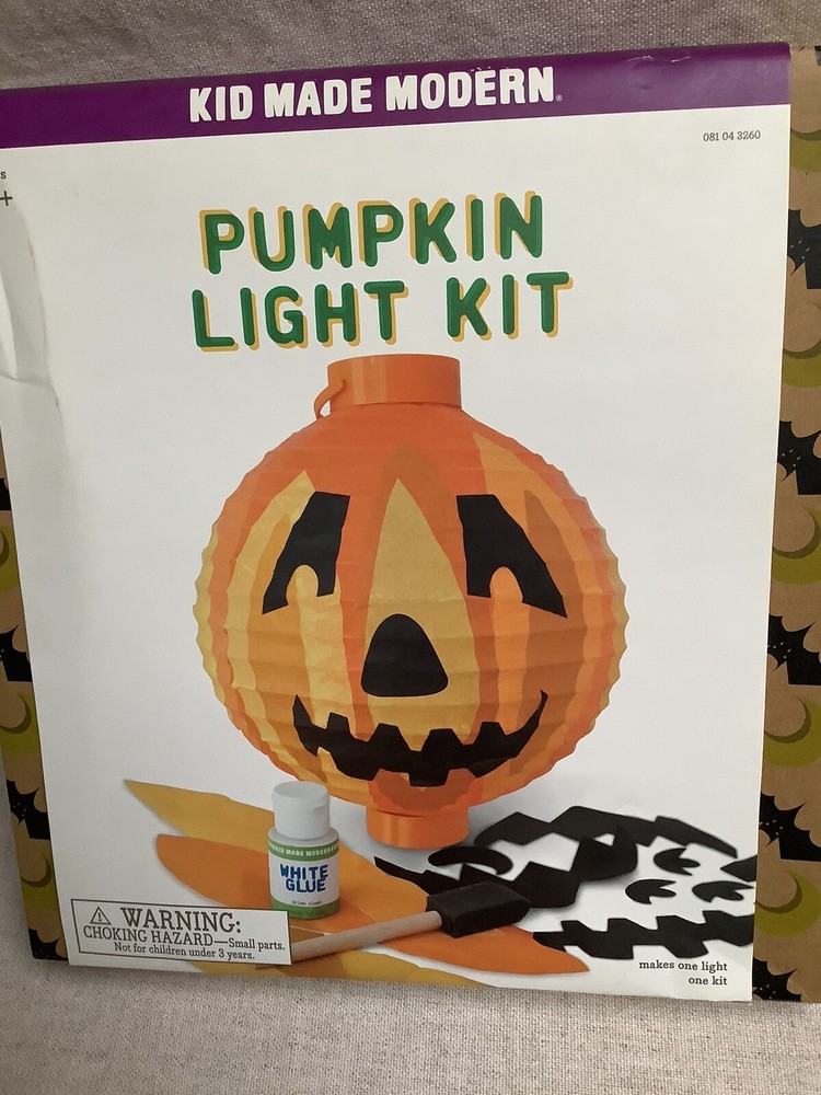 Kid Made Modern Halloween Pumpkin Light Craft Kit