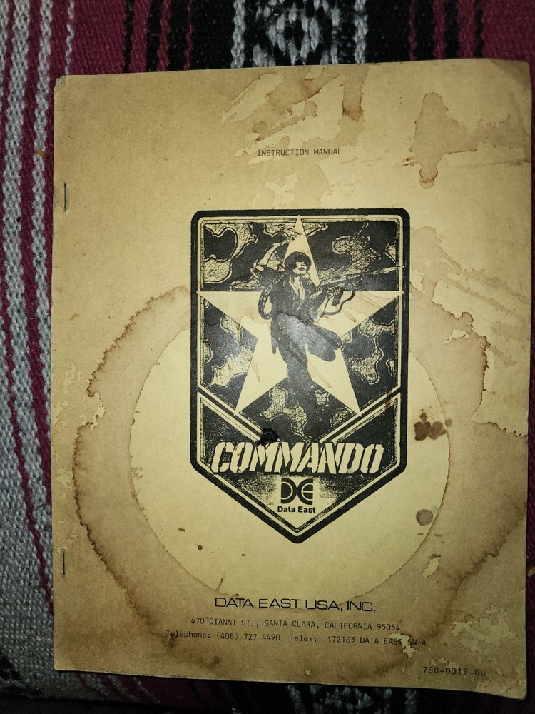 Commando Manual Arcade Data East