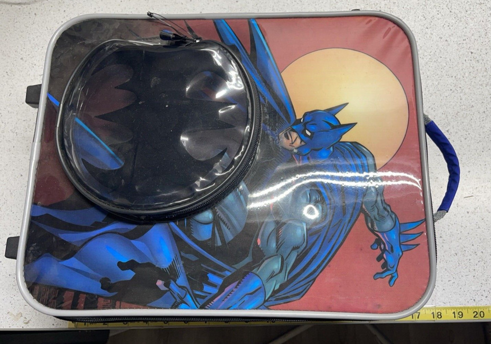 Blue Batman Children Rolling Suitcase
