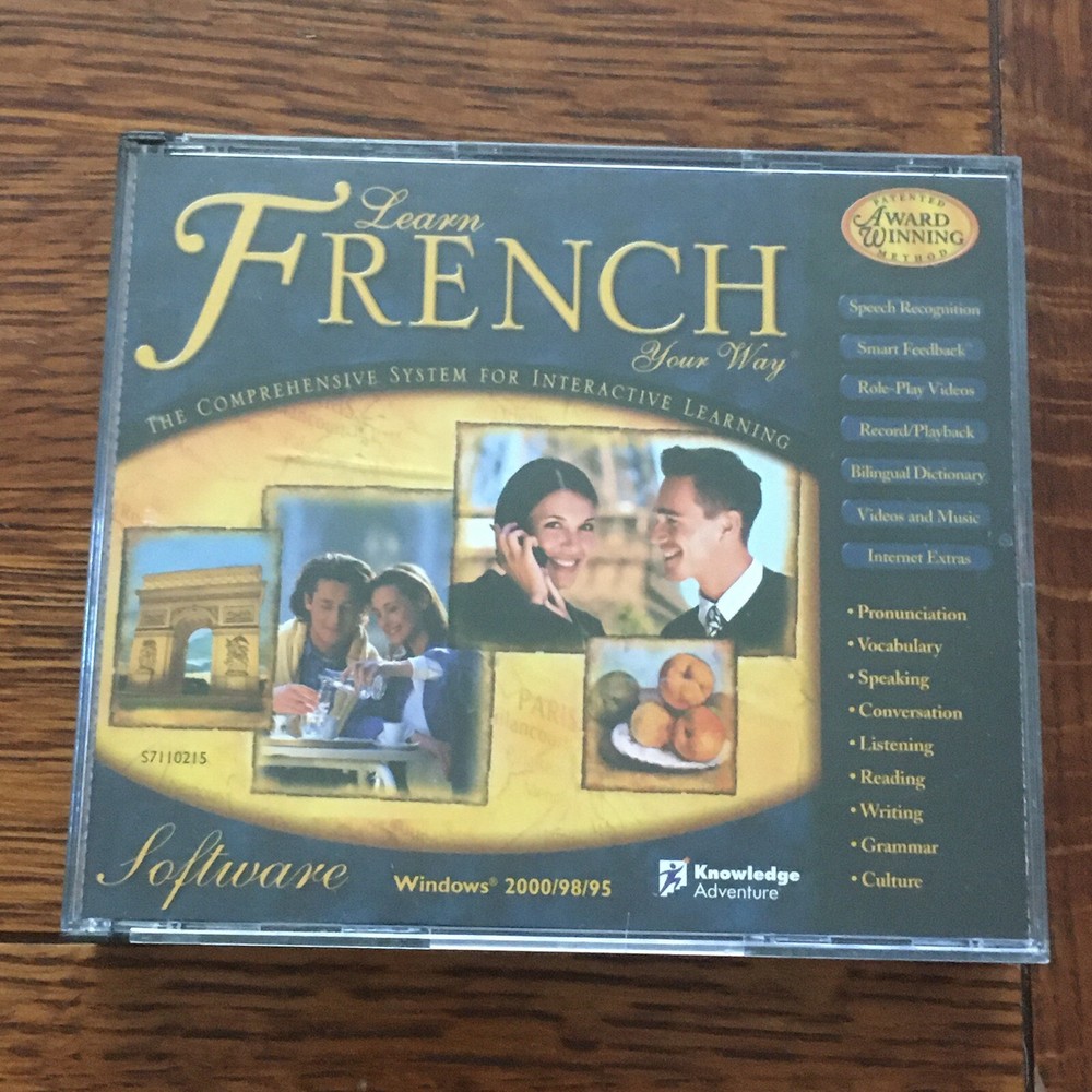 Learn French Your Way interactive CD-ROM 3 CD set