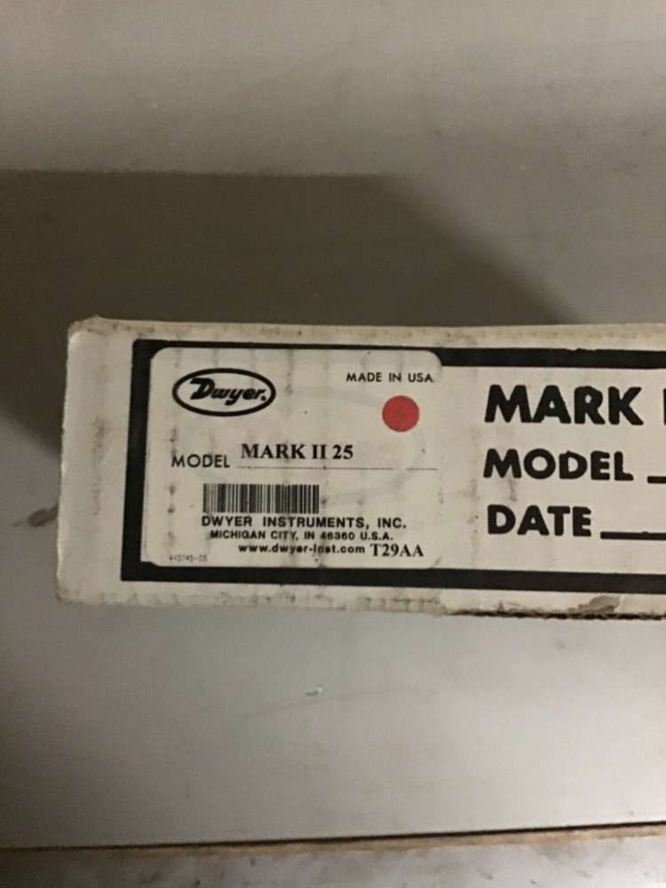 Manometer Dwyer Mark II Model 25