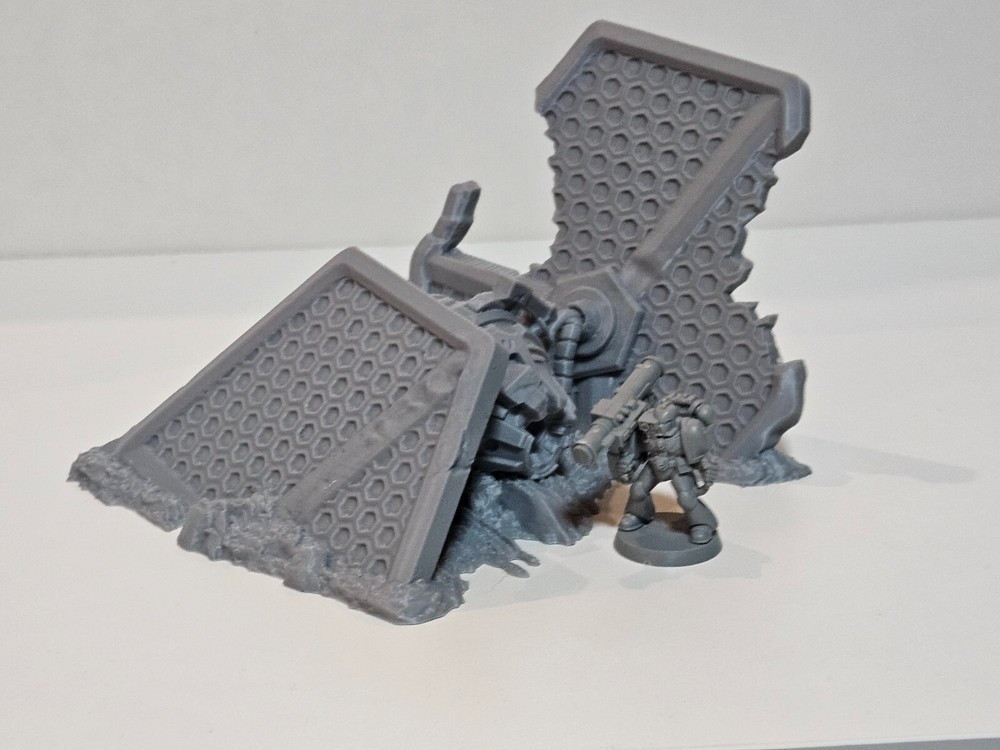 Crashed spaceship crashed fighter craft rocky terrain crashed spaceship 010