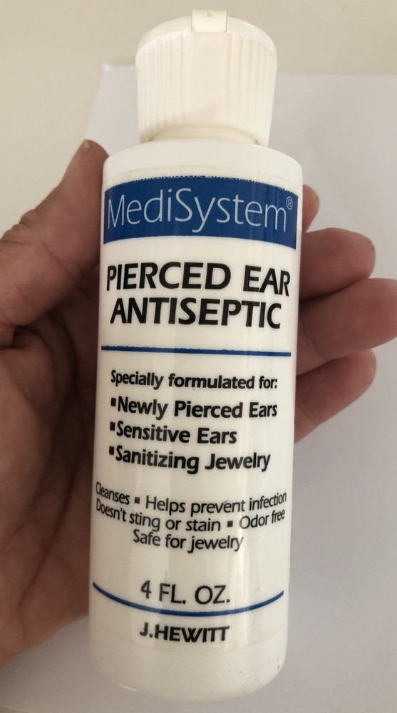 MEDISYSTEM EAR ANTISEPTIC After Piercing Ear Care Solution 4 oz