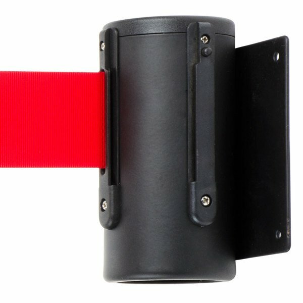 Wall Mounted Retractable Belt Barrier 10Ft Crowd Control Stanchion