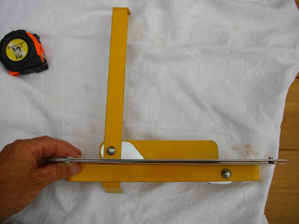 Fold-Out WARNING TRIANGLE Hazard Sign Sturdy Solid Metal Wind Resist USA Made