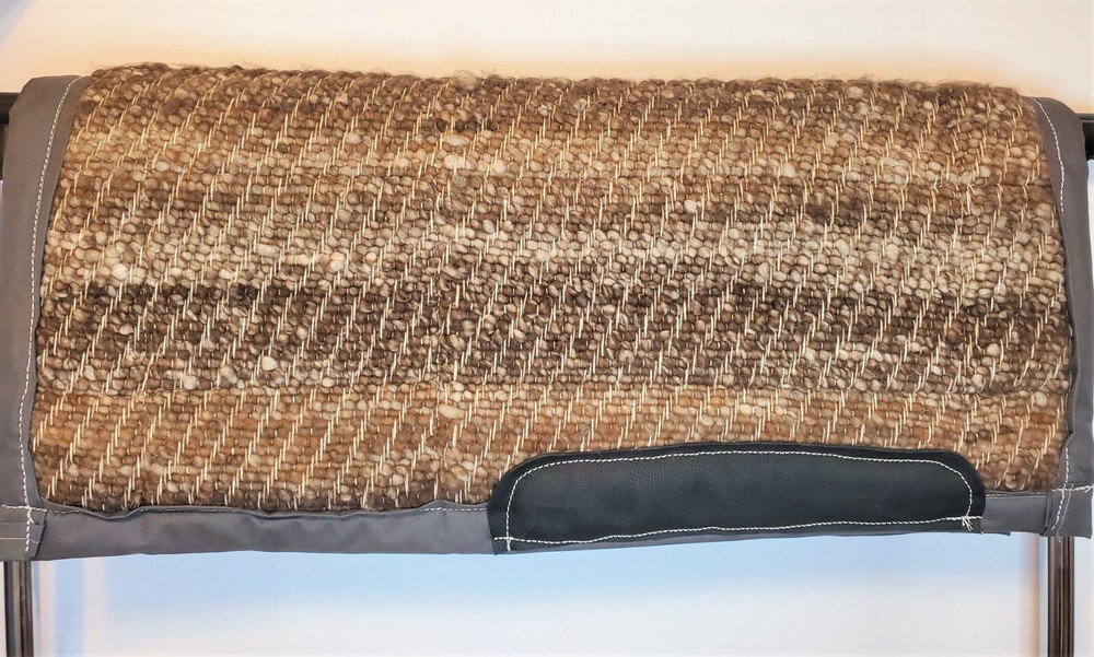 Alpaca Saddle Pad - with Genuine Leather Accents