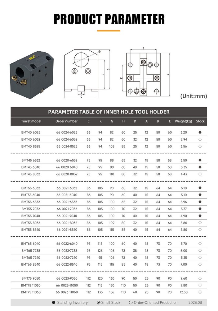 US Stock BMT45 BMT55 BMT65 Turning Tool Holder Outer Diameter Tool Holder