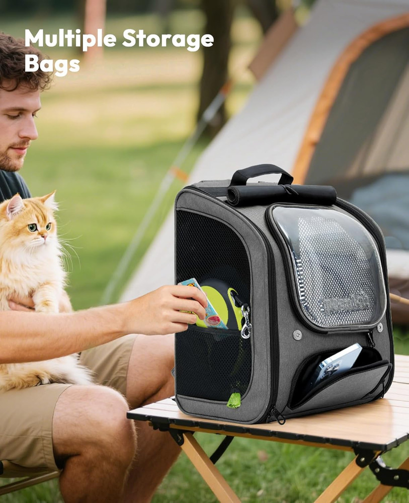 Cat Backpack Carrier, Large Space Cat Bubble Backpack, Breathable Cat Carrier, S