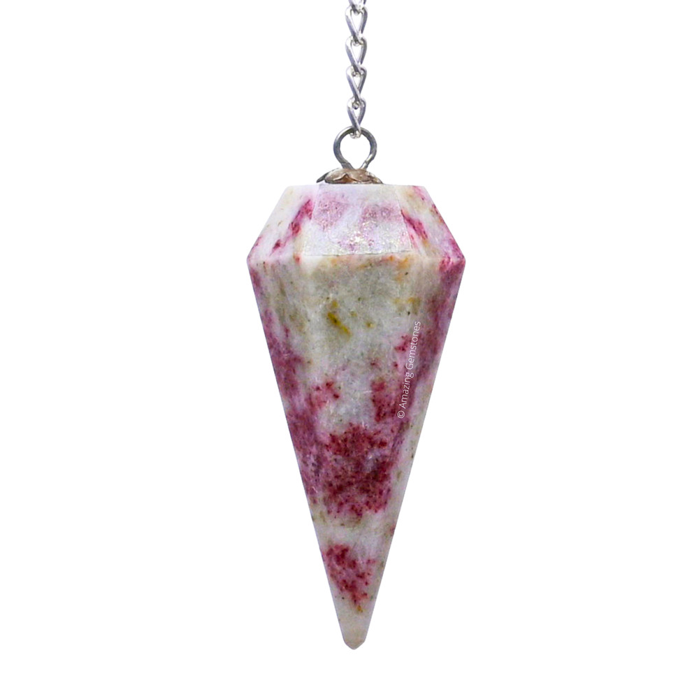 Cinnabarite Dowsing Crystal Pendulum