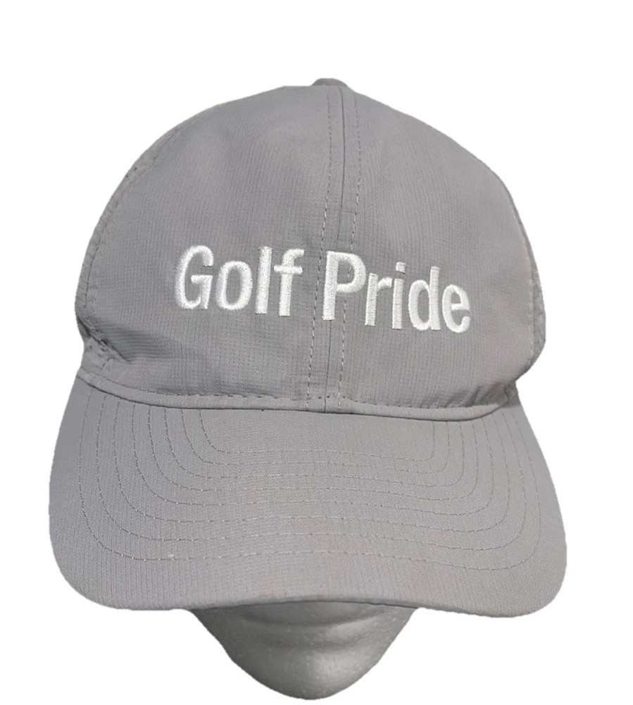 Golf Pride Hat Cap Gray #1 Grip On Tour Cap Strapback