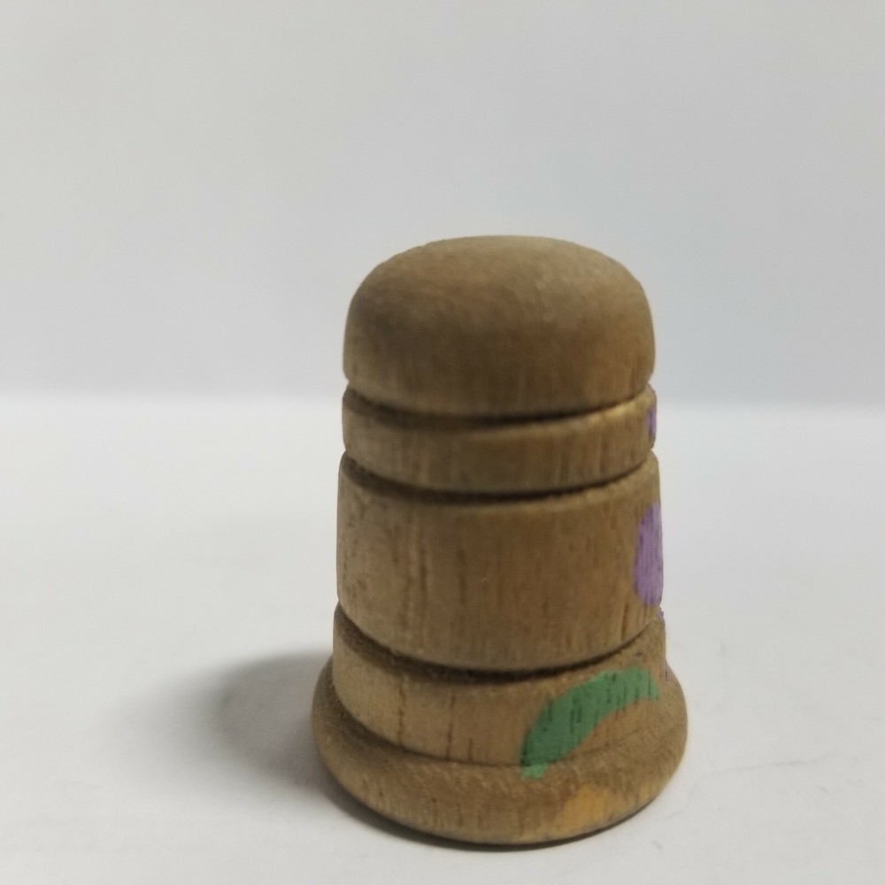 Wooden Hand Painted Thimble