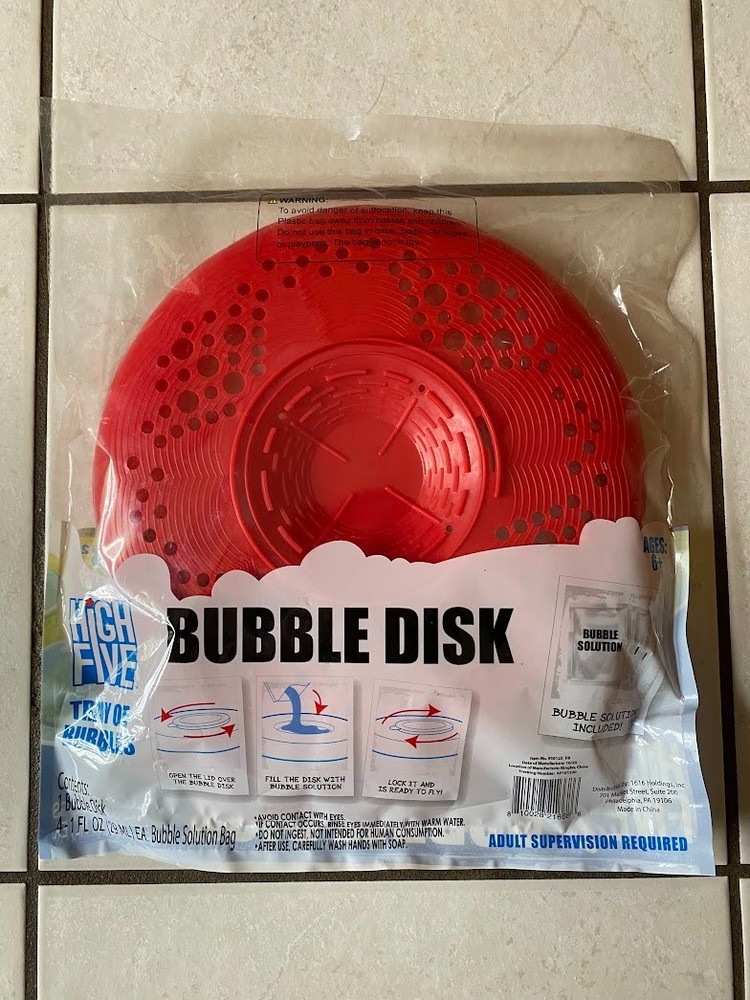 High Five Bubble Disk Ages 6 and Up