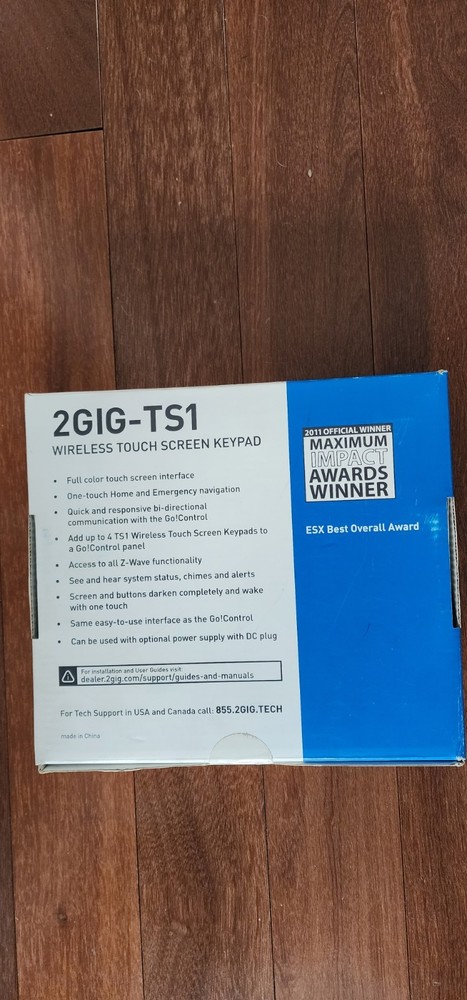 2 GiG - TS1 Wireless Touch Screen Keypad