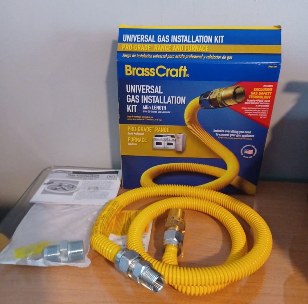 Brass Craft PSC1107 Universal Gas Installation Kit 48" Prograde Range