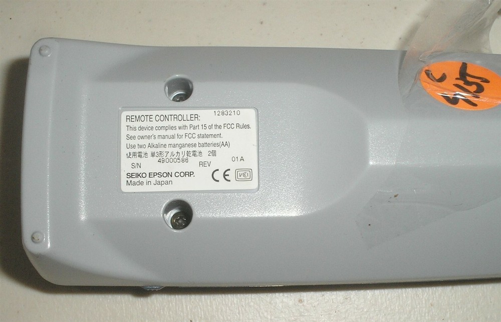 Epson 1283210 Projector Remote Control