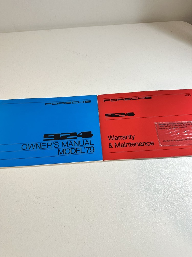 1979 Porsche 924 Owner's Manual Set