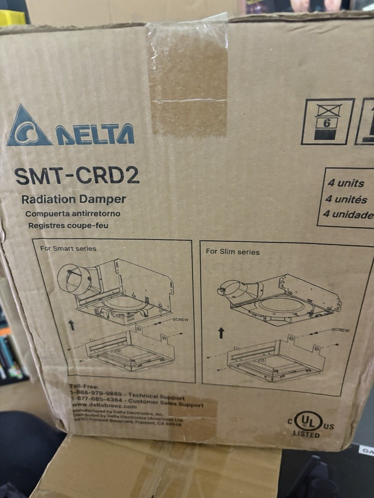 DELTA Ceiling Radiation Damper SMT-CRD2 - 4 Pack