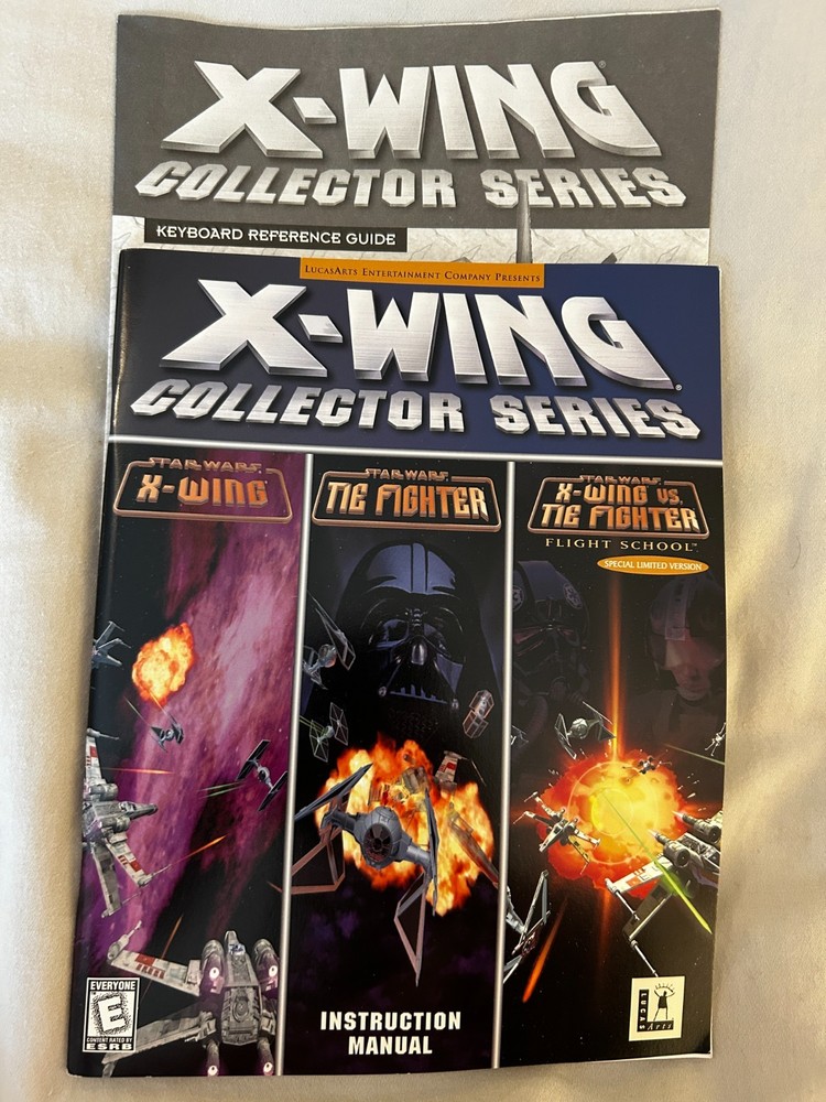 X-Wing Collector Series Instruction Manual & Keyboard Reference Guide - Original