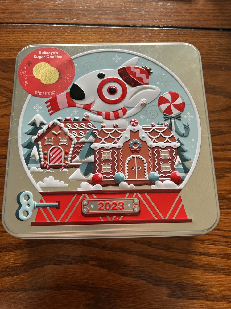 Target 2023 Holiday Busleye Dog Cookie Tin