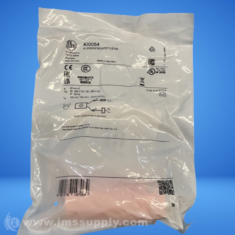 Ifm KI0054 Capacitive Proximity Sensor FNFP