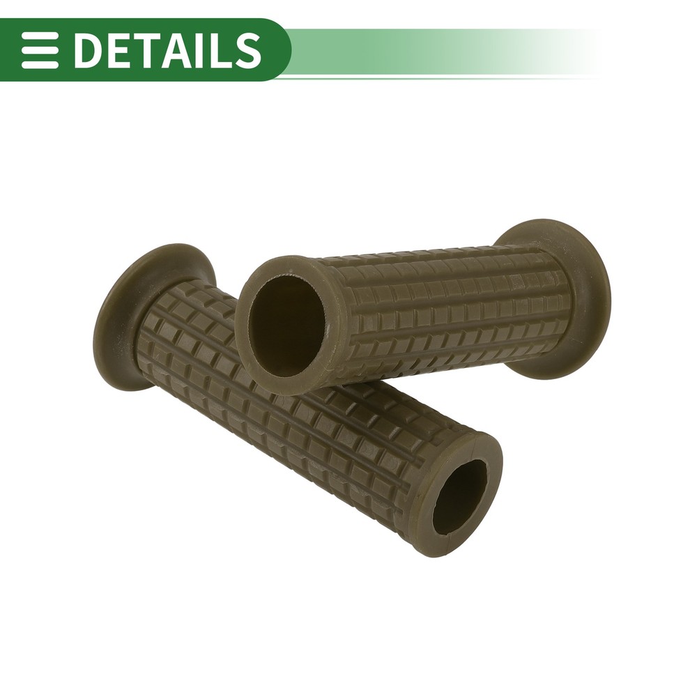 1" 25mm Motorcycle Knobs Handlebar Throttle Cover TPU Green