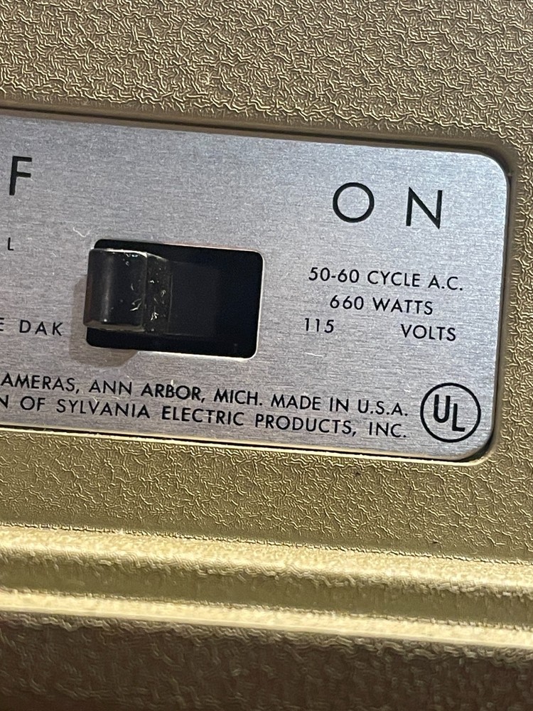 Argus Slide Projector 500 Electromatic Model 58