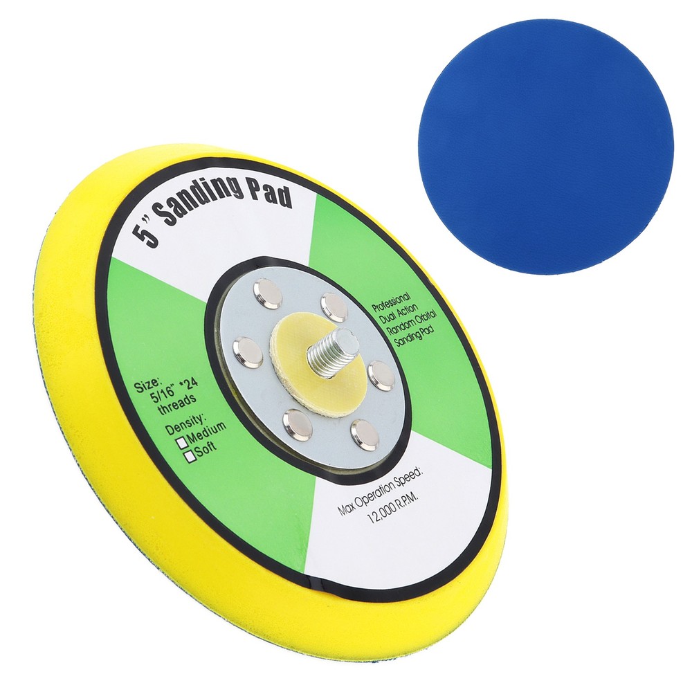 Dual Action Hook Loop Sander Sanding Backing Pad with 5/16th