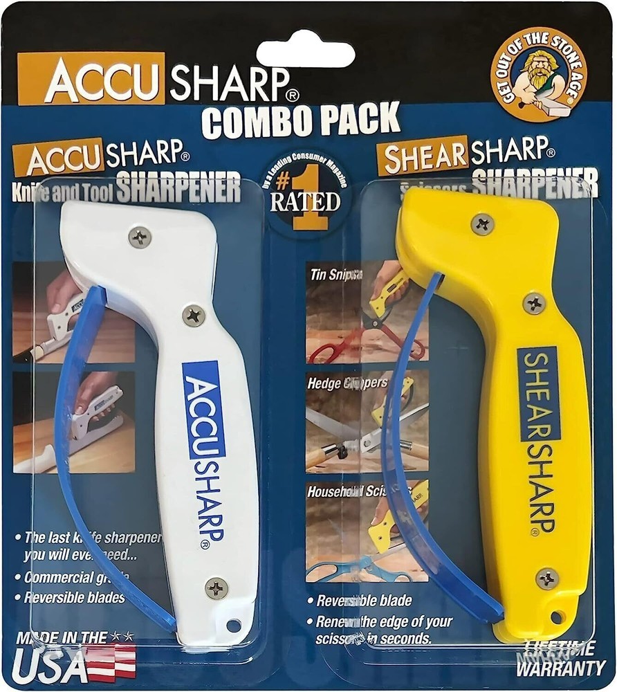 AccuSharp 012C ShearSharp Combo 2 Pack Scissor Knife & Tool Sharpener