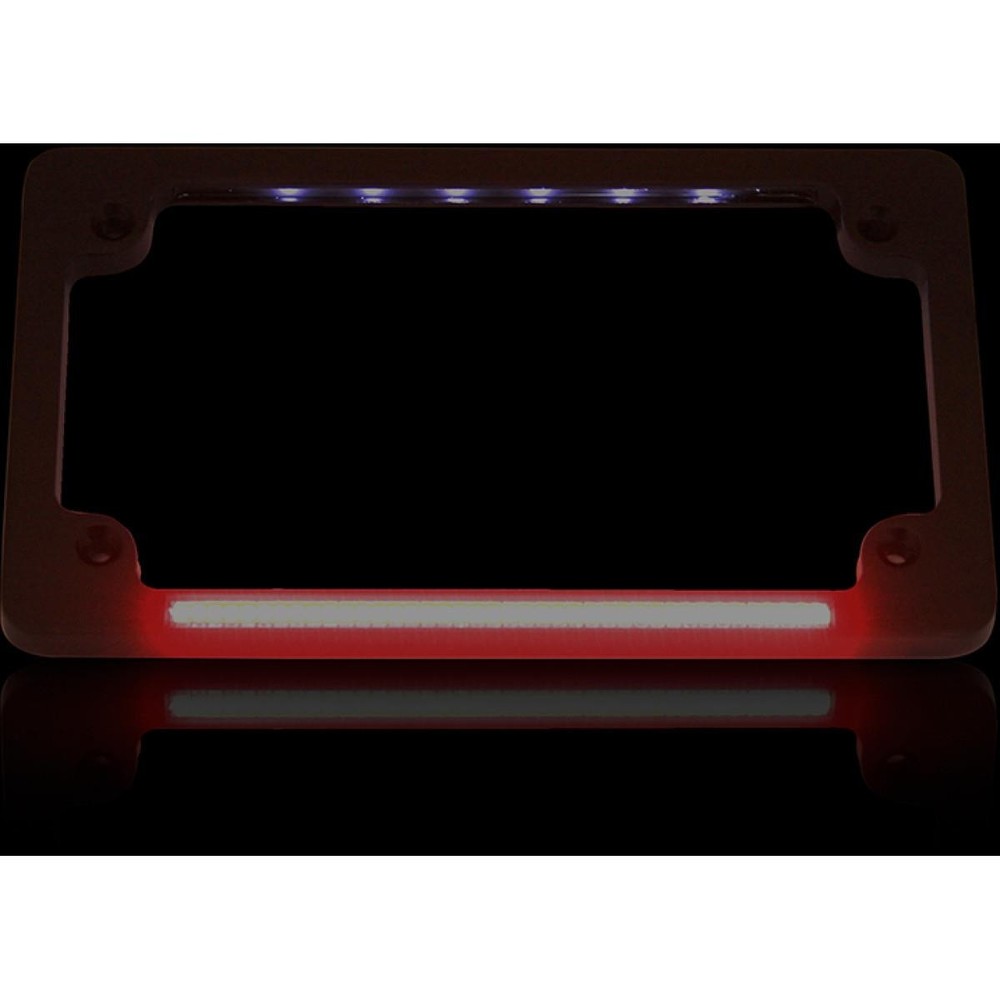 Custom Dynamics TF02-B Dual LED License Plate Frame - Black