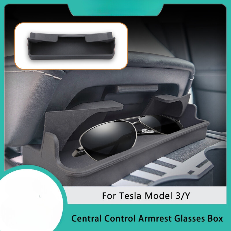 Central Control Armrest Glasses Sunglasses Box Center Console Storage Organizer