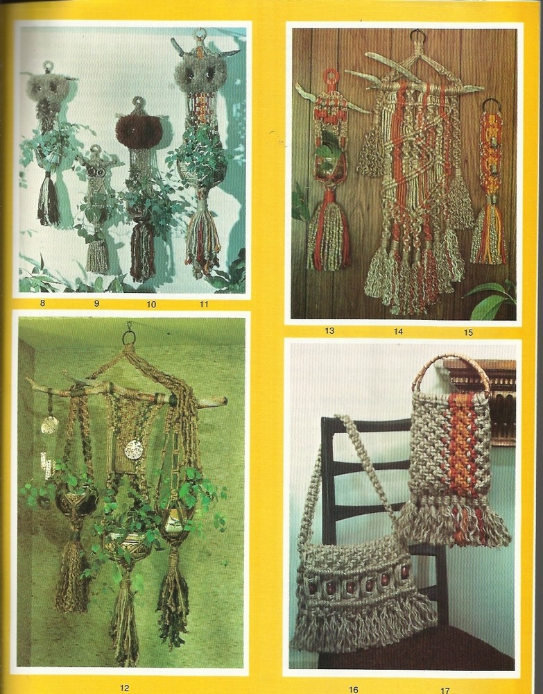 Macrame Tricks & Treats Learning Shortcuts Vintage Pattern Instruction Book NEW