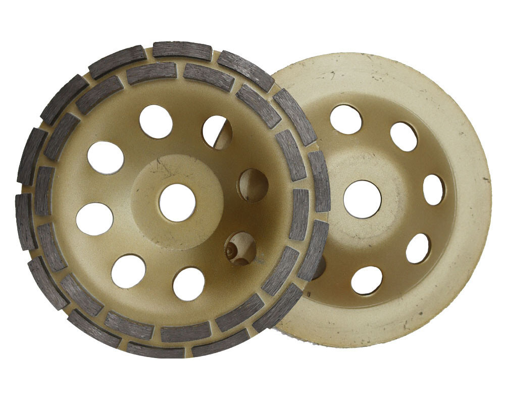 Concrete Cement Floor Wall Rough Grinding Machine W/5 Diamond Grinding Wheels