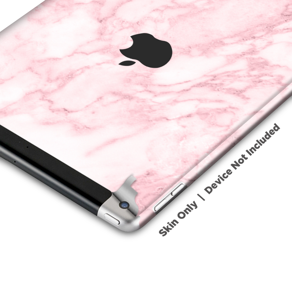 Skins Decal Wrap for Apple iPad 9.7 2017 Rose Pink Marble Pattern
