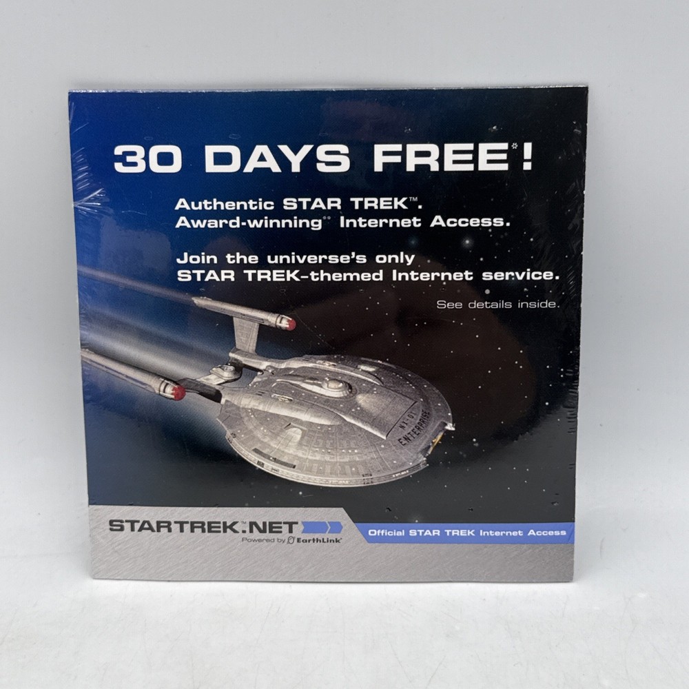 EarthLink Star Trek Themed Internet Access CD Sealed